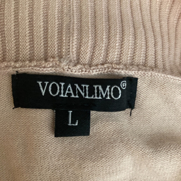 Voianlimo Sweater Womens Large Pink Open Front Long Cardigan - Picture 4 of 13